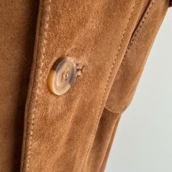 Cognac Suede Barn Jacket / Coat - Picture 7 of 16
